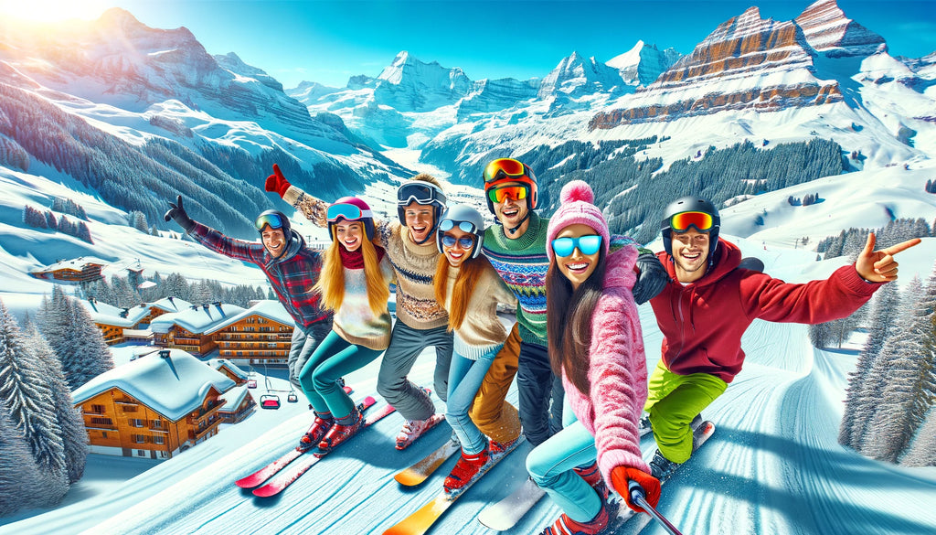 Skiing and Snowboarding in the Swiss Alps